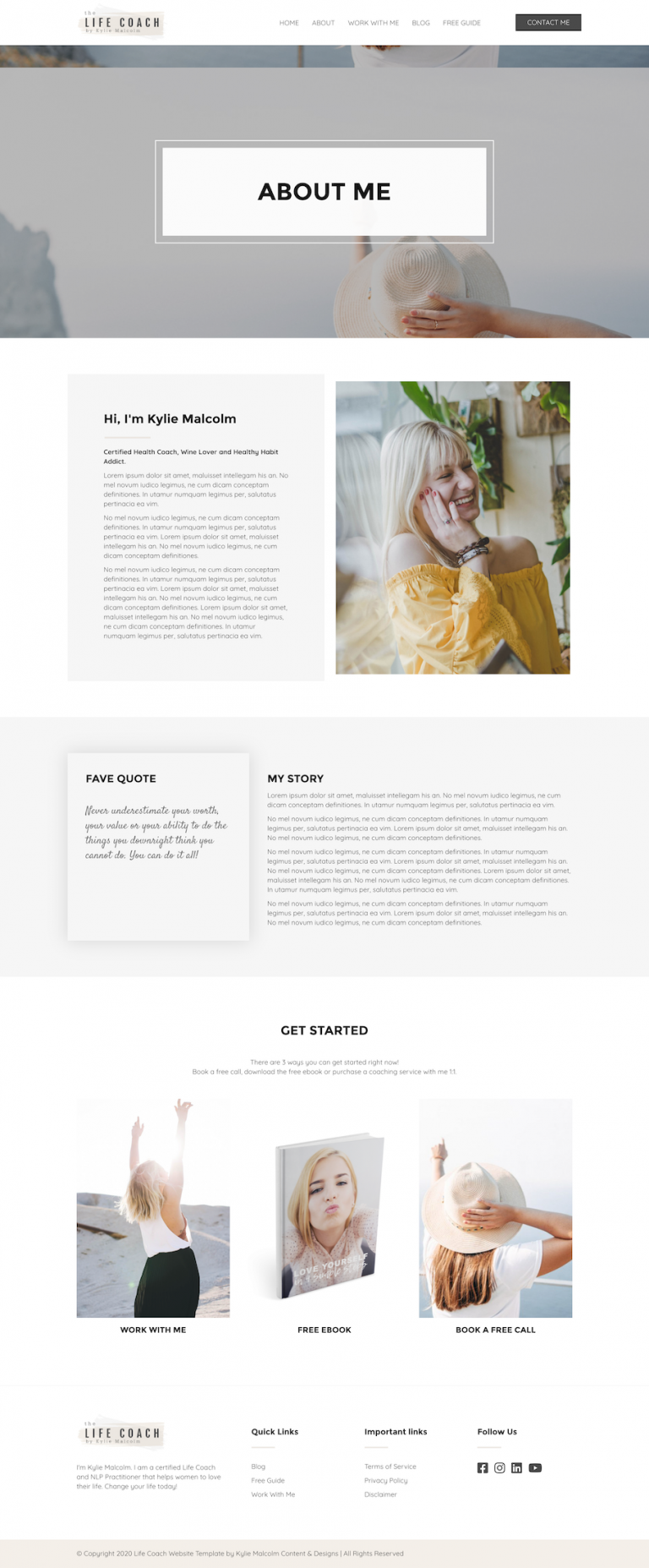 Life Coach: The Life Coach Website Template • Template Websites For Coaches