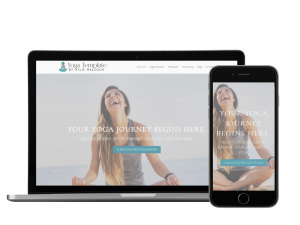 The Yoga Website Template Mockup