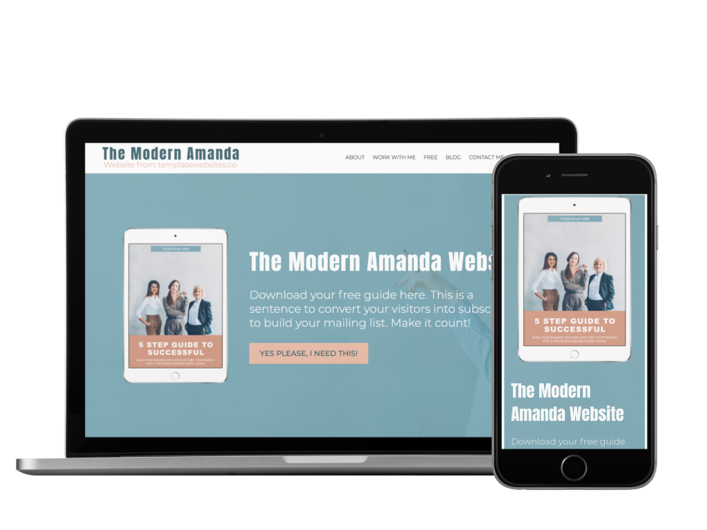 The Amanda Modern Website Template