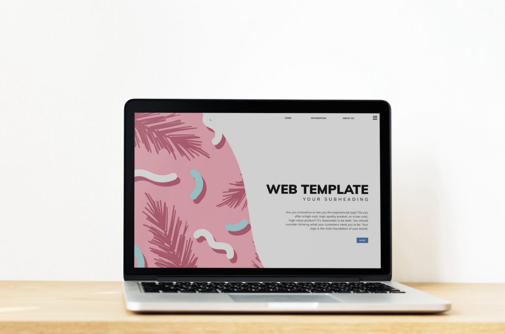 What is a template website?
